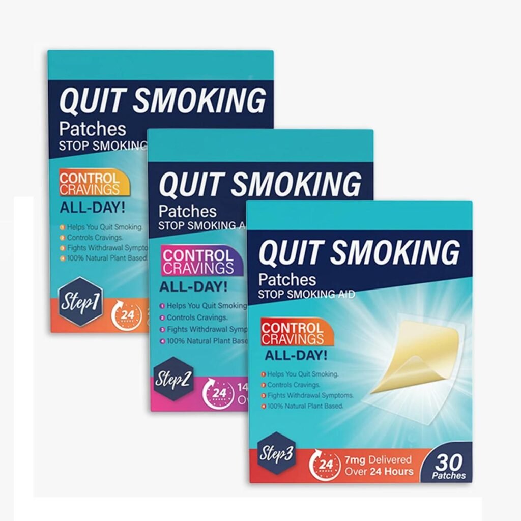 3 Steps Nicotine Stop Smoking Patches