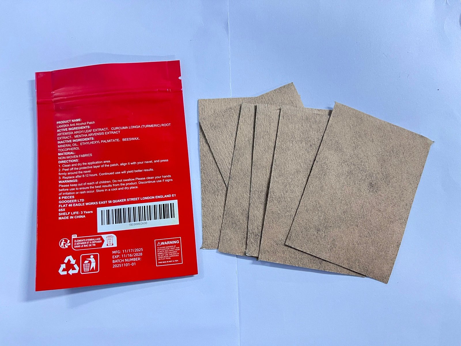 Laniska Anti Alcohol Patch – Herbal Alcohol Support Patch for After-Drinking Comfort - Image 4